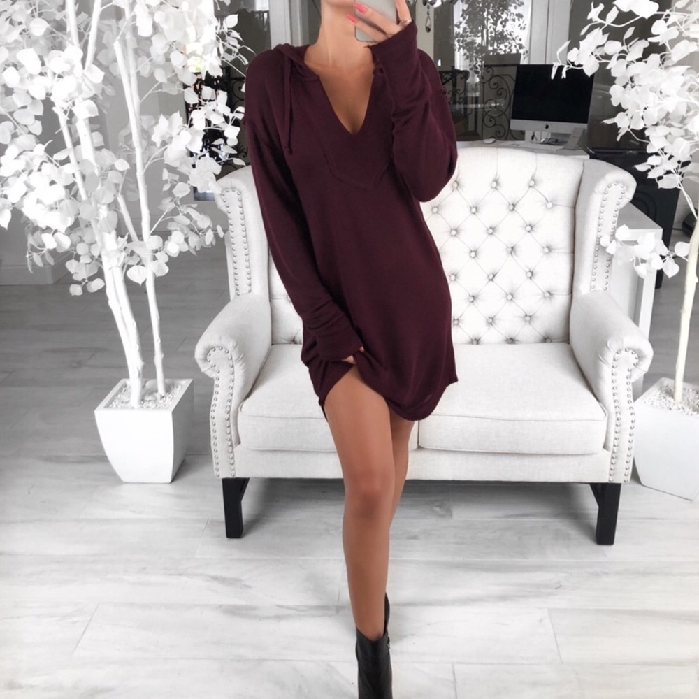 •REPOSH• Raven Tunic Dress in Cranberry
